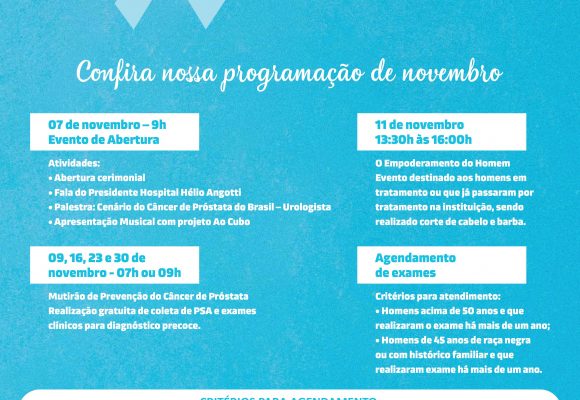 Cronograma Novembro Azul