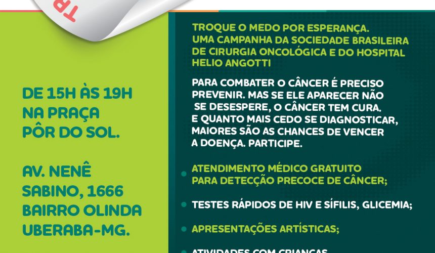 Helio Angotti Participa de Campanha Nacional de Combate ao Câncer