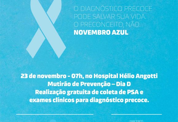 Vem aí o Terceiro Mutirão do Novembro Azul