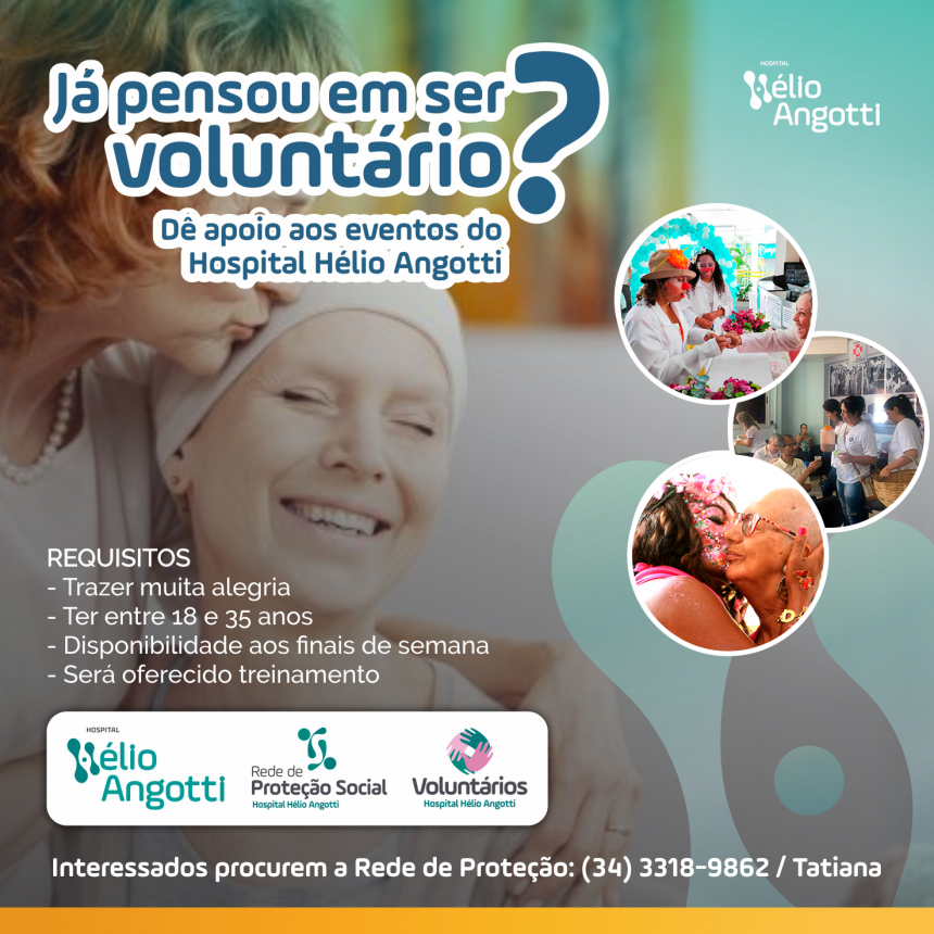 JÁ PENSOU EM SER UM VOLUNTÁRIO?