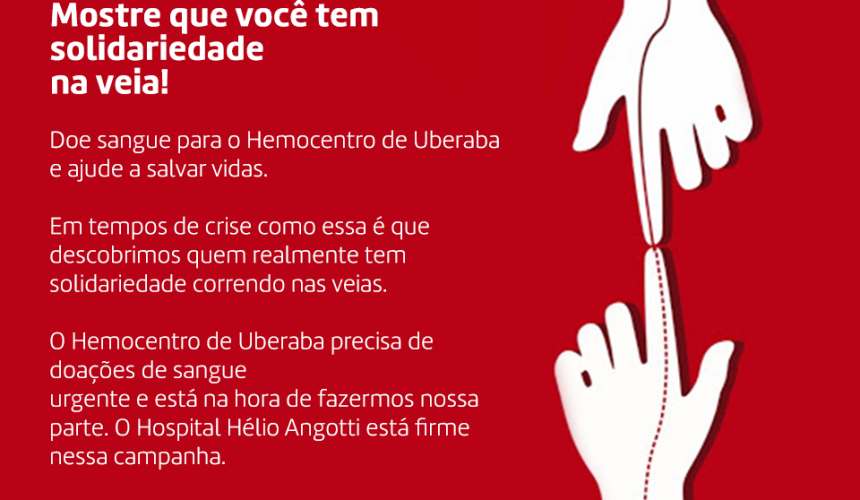 DOE SANGUE PARA O HEMOCENTRO DE UBERABA E AJUDE A SALVAR VIDAS! DOE SANGUE PARA O HEMOCENTRO DE UBERABA E AJUDE A SALVAR VIDAS!